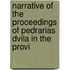 Narrative of the Proceedings of Pedrarias Dvila in the Provi