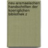 Neu-Aramaeischen Handschriften Der Koeniglichen Bibliothek Z