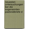 Neuesten Untersuchungen Ber Die Sogenannten Pastoralbriefe D door Carl Emil Scharling