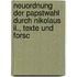 Neuordnung Der Papstwahl Durch Nikolaus Ii., Texte Und Forsc