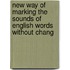 New Way of Marking the Sounds of English Words Without Chang