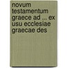 Novum Testamentum Graece Ad ... Ex Usu Ecclesiae Graecae Des by Christian Friedrich Von Matthï¿½El