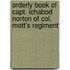 Orderly Book of Capt. Ichabod Norton of Col. Mott's Regiment