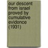 Our Descent From Israel Proved By Cumulative Evidence (1931)