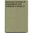 Personal Narrative of Explorations and Incidents in Texas, N