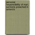 Personal Responsibility of Man, Sermons Preached in Oxford b