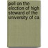 Poll on the Election of High Steward of the University of Ca