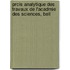 Prcis Analytique Des Travaux de L'Acadmie Des Sciences, Bell