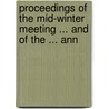 Proceedings of the Mid-Winter Meeting ... and of the ... Ann by Ohio State Bar