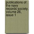 Publications Of The Navy Records Society, Volume 26, Issue 1