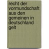 Recht Der Vormundschaft Aus Den Gemeinen in Deutschland Gelt door Adolfus Fridericus Rudorff