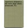 Repertorio Alfabetico Dei Nomi Degli Alberi, Arboscelli, Fru by Ignazio Cugusi-Persi