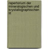 Repertorium Der Mineralogischen Und Krystallographischen Lit door Paul Groth