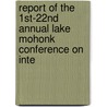 Report of the 1St-22Nd Annual Lake Mohonk Conference On Inte door Anonymous Anonymous
