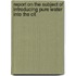 Report on the Subject of Introducing Pure Water Into the Cit