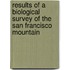 Results of a Biological Survey of the San Francisco Mountain