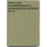 Resum Und Rechtsbelehrung Im Schwurgerichts-Verfahren Von Fr door Gustav Freudenstein