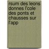 Rsum Des Leons Donnes L'Cole Des Ponts Et Chausses Sur L'App by Navier