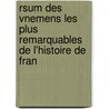 Rsum Des Vnemens Les Plus Remarquables de L'Histoire de Fran door Pierre Fran�Ois Frissard