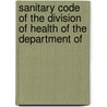 Sanitary Code of the Division of Health of the Department of door Cleveland