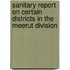 Sanitary Report on Certain Districts in the Meerut Division