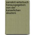 Sanskrit-Wrterbuch Herausgegeben Von Der Kaiserlichen Akadem