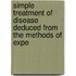 Simple Treatment of Disease Deduced from the Methods of Expe