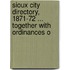Sioux City Directory, 1871-72 ... Together with Ordinances o