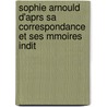Sophie Arnould D'Aprs Sa Correspondance Et Ses Mmoires Indit door Jules de Goncourt