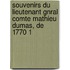 Souvenirs Du Lieutenant Gnral Comte Mathieu Dumas, de 1770 1