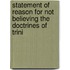 Statement of Reason for Not Believing the Doctrines of Trini