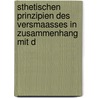 Sthetischen Prinzipien Des Versmaasses in Zusammenhang Mit D by Konrad Hermann