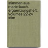 Stimmen Aus Marie-Laach. Ergaenzungsheft, Volumes 22-24 Stim door Onbekend