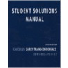 Student Solutions Manual For Calculus, Early Transcendentals door David E. Penney