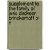 Supplement to the Family of Joris Dircksen Brinckerhoff of N