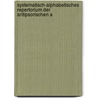 Systematisch-Alphabetisches Repertorium Der Antipsorischen A door Clemens Marie Von Bönninghaus