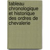 Tableau Chronologique Et Historique Des Ordres de Chevalerie by Lable