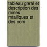 Tableau Gnral Et Description Des Mines Mtalliques Et Des Com door Alfred Caillaux