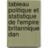 Tableau Politique Et Statistique de L'Empire Britannique Dan