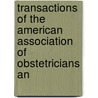Transactions of the American Association of Obstetricians an door American Associ