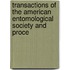Transactions of the American Entomological Society and Proce
