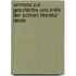 Umrisse Zur Geschichte Und Kritik Der Schnen Literatur Deuts