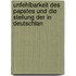 Unfehlbarkeit Des Papstes Und Die Stellung Der in Deutschlan