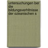 Untersuchungen Ber Die Bildungsverhltnisse Der Ozeanischen S door Jacobus Henricus Hoff