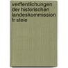 Verffentlichungen Der Historischen Landeskommission Fr Steie door Anonymous Anonymous