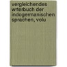 Vergleichendes Wrterbuch Der Indogermanischen Sprachen, Volu by Whitley Stokes