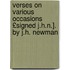 Verses on Various Occasions £Signed J.H.N.]. by J.H. Newman