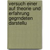 Versuch Einer Auf Theorie Und Erfahrung Gegrndeten Darstellu by Franz Ernst Theodor Funk