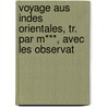Voyage Aus Indes Orientales, Tr. Par M***, Avec Les Observat door Johann Philipp Werdin