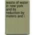 Waste of Water in New York and Its Reduction by Meters and I